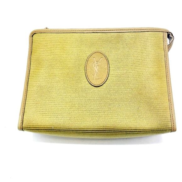 Yves Saint Laurent Leather Clutch Bag - Picture 1 of 7